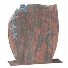 Polished Headstone And Base Type Cemetery Memorial Alpha 1 Memorial 08 Lawn Headstone In Twilight Red Indian Gr Headstones Granite Memorial Granite Headstones