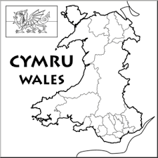 Isle of man isle of wight location graphics illustration. Clip Art Wales Map B W Blank I Abcteach Com Abcteach