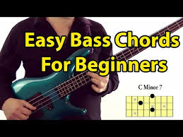 easy bass guitar chords for beginners youtube