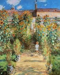 Monet cabin house styles garden home decor garten cabins cottage home interior design. Der Garten Des Kunstlers In Vetheuil Claude Monet As Art Print Or Hand Painted Oil