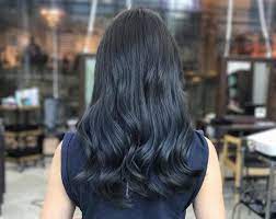 Shine Bright Like A Shimmering Blue Diamond Glossy Lustrous Shades Of Grey And Ice Blue Combined M Hair Color Blue Hair Colour Design Japanese Hair Salon