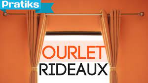 Coudre des rideaux de n'importe quel tissu, mais on préfère les matériaux denses. Comment Faire L Ourlet D Un Rideau Youtube
