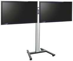 Everyday low prices · savings spotlights · curbside pickup Dual Tv Stand Fits 2 37 60 Monitors Side By Side Tilt Roll Base Black Tv Stand Dual Height Adjustable