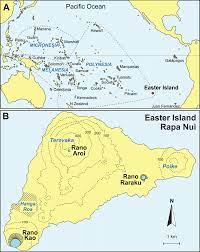 Easter island is famous for its here you can see an interactive open street map which shows the exact location of easter island. Location Map A The Pacific Ocean And Its Main Archipelagos Easter Download Scientific Diagram