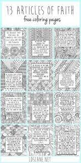 Give a coloring page to coordinate with each month. These Are Amazing Lds Article Of Faith Coloring Sheets Activity Day Girls Articles Of Faith Church Activities