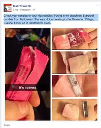 Sharp Blade Found In Halloween Candy Shocks Father Cbc News