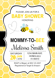 Free Printable Bumblebee Baby Shower Invitations Free Printable Birthday Invitation Templates Bagvania