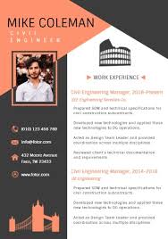 online orange and black civil engineer