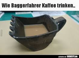 Wie Baggerfahrer Kaffee Trinken Kaffee Trinken Kaffee Bagger