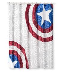 Marvel Captain America Shower Curtain Superhero Shower Curtain Bathroom Themes Kids Shower Curtain