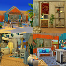 A tropical beach villa, in thailand, showcases a boutique beach chic style, using a thai getaway casas del sol, in koh tao, brings a customized contemporary twist to the luxury beach bungalow, embracing progressive designs by australian interior designer, christina saenz de santamaria. My First Tropical Beach House In Island Living I M Having A Blast With This Pack Gallery Virgosimmeryt Thesims