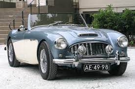 Blue Grey Over Ivory Austin Healey 100 6 1957 By Willemsknol Via Flickr British Sports Cars Austin Healey Classy Cars