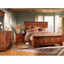 A America Kalispell 4 Piece Queen Bedroom Set In Mahogany Brown King Bedroom Sets Bedroom Sets Queen Bedroom Collection