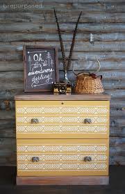 Yellow Aztec Printed Cabinet With Annie Sloan Brepurposed Furniture Makeover Diy Furniture Diy Furniture Projects