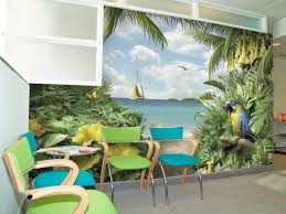Check out our tropical beach mural selection for the very best in unique or custom, handmade pieces from our wall décor shops. Tropical Wall Mural Tropical Wallpaper Medical Office Wallpaper Hospital Wall Mural Beach Wall Murals Mural Tropical Murals Your Way