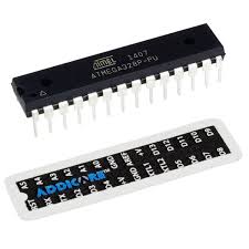 It's the brains of the operation, without it, your arduino wouldn't be able to do any of the amazing things it's famous for. Atmega328p Pu Dip 28 Chip With Arduino Uno Bootloader And Addicore Pinout Sticker