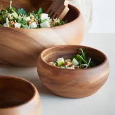 Acacia Wood Salad Bowl In 2020 Wood Salad Bowls Wooden Bowls Decor Wooden Salad Bowl
