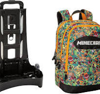 MINECRAFT - Zaino Scuola Trolley Ufficiale Minecraft con Maniglia  Regolabile, Trolley Staccabile, Spallacci Imbottiti e Regolabili, Scomparto  ...