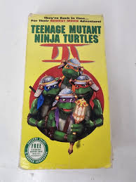 Teenage Mutant Ninja Turtles III 3 VHS Video Tape 1993 TMNT SLIP COVER ONLY  | eBay
