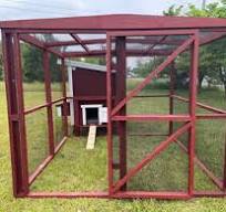 Wooden 8 Ft. Chicken Run (8’W X 8’L X 6’3”H)
