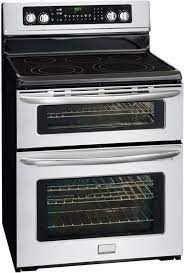 Check spelling or type a new query. Frigidaire Fgef304dkf 30 Inch Freestanding Electric Double Oven Range With 5 Radiant Elements Spacewise Expandable Elements Keep Warm Zone 4 3 Cu Ft Main Oven Capacity True Convection Express Select Controls And 2 3 Cu