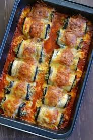 Skinny Eggplant Rollatini Recept Food Pinterest Comida Recetas En Canelones De Berenjena