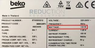 How Much Power A Fridge Uses In Watts Cost Kwh