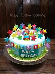 She loves animation party themes! Didi And Friends Birthday Cake By Lily Sweet Artistry Friends Birthday Cake Friends Cake Cake