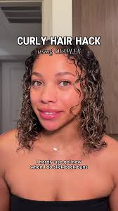 The best hair health hack EVER! Now I can do slicked-back buns forever,  thanks to @Olaplex. ➰✨#OLAPLEXROUTINE #olaplex #olaplexpartner  #shortcurlyhair #slickbackbun #olaplexcurl