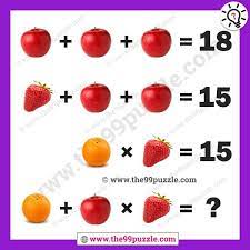 Collection of images puzzle, picture puzzle/riddle, math puzzle/riddles, word puzzle/paheliyan, puzzle/riddles for kids, puzzle/riddles for everyone riddles, paheli with answers answer, new puzzle/paheliyan/riddles of the year/month. Fruits Pictures Math Equation For Teens Fruit Puzzles The 99 Puzzle