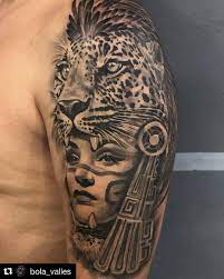 Aztec Jaguar Warrior Tattoo Designs Novocom Top