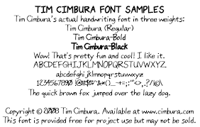 Tim Cimbura Fonts