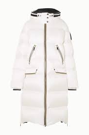 Honey D Hooded Quilted Down Ski Jacket