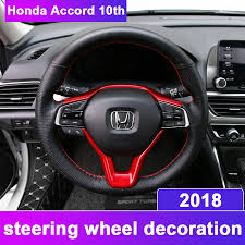 2018 honda accord sport interior accessories. Abs Chrome Car Styling Steering Wheel Frame Trim Sequins Sticker Interior Moulding Covers For Honda Accord 10th 2018 Accessories Interior Mouldings Aliexpress