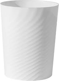 UUJOLY Plastic Small Trash Can Wastebasket, Garbage Container Basket for  Bathrooms, Laundry Room, Kitchens, Offices, Kids Rooms, Dorms, (White, 1.8  Gallon) : Amazon.co.uk: Home & Kitchen