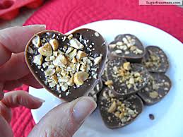 Having diabetes doesn't mean having to avoid dessert. Valentine Peanut Butter Cups Gluten Free Dairy Free Diabetic Friendly