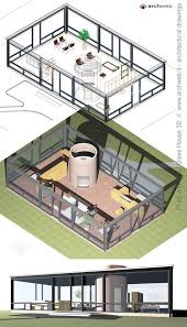 Philip Johnson Glass House 3d Em 2020 Casas Cabanas Arquitetura Casas