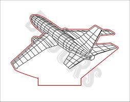 Download Airplane 3d Lamp Vector Model Svg Cdr Pdf Dxf Files Etsy