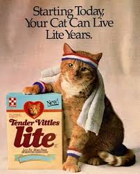 Purina Tender Vittles Lite Cat Food Ad Cats Cat Food Vintage Advertising Art