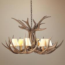 Mule Deer Antler 34 Wide Chandelier M1632 Lamps Plus Decoracion Rustica Candil Cuernos De Venado