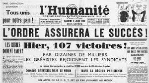 L'Humanité : unes 24 mai-6 juin 1936 - Clioweb, le blog