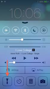 Go to settings > accessibility, then select audio/visual. Ios 7 Tip How To Quickly Turn Off Flashlight From Lock Screen