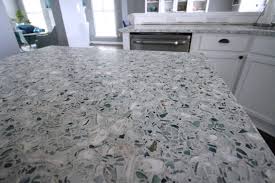 recycled glass counter tops
