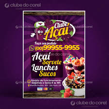 Modelo De Panfleto Acai Pronto Para Editar E Imprimir Em Coreldraw Cdr Modelo Para Acai Sorveteria Com Fotos De Acai Abert Acai Panfleto Pizzaria Panfleto Não reconhece sequer a necessidade deste meio de promoção? modelo de panfleto acai pronto para