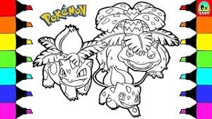 Opens in a new window; Pokemon Coloring Pages Bulbasaur Evolution Colouring Book Fun For Kids Youtube