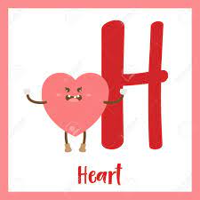 This can be great fun for children who know the alphabet and have learned the letter names, to differentiate between the names of the letters … reviews. Letter H Cute Children Colorful Geometric Shapes Alphabet Flashcard Of Heart For Kids Learning English Vocabulary Royalty Free Cliparts Vectors And Stock Illustration Image 80114104