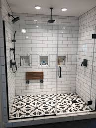 Beach bathrooms can lean traditional, contemporary or somewhere in between — the important thing is to keep the mood relaxed and breezy. Black And White Bathroom Decor Bathroom Style Bathroom Remodel Shower Modern Farmhouse Bathroom
