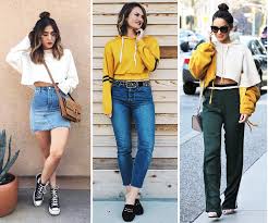 Crop-Top" hoodie: what to wear a cropped hoodie with: Fashion tips - blog of online shop PrintSalon