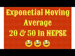 Exponetial Moving Average 20 50 In Nepse Chart Youtube