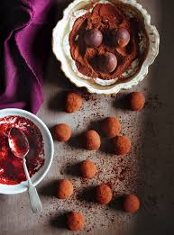 Resultat pour truffes au chocolat. Truffes Aux Bleuets Sans Produits Laitiers Ricardo